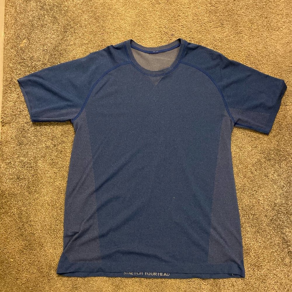 Lululemon Blue Short Sleeve Large